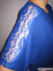Блуза/Туника Елеганс в синьо