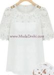 блуза Ками в бяло