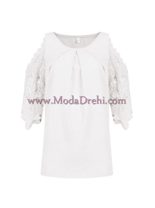 блуза Фани в бяло