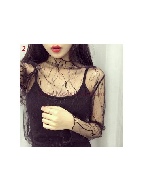 дантелена блуза модел 9